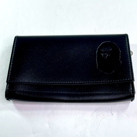 Bape Other - Bape Mens Three Pocket Wallet in Black